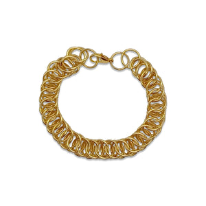 minimalist gold persian bracelet 3 d view