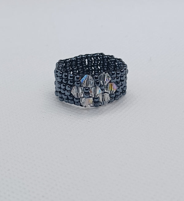 Crystal Beaded Ring