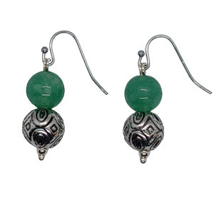 minimalist verde vibe earrings 3 d view