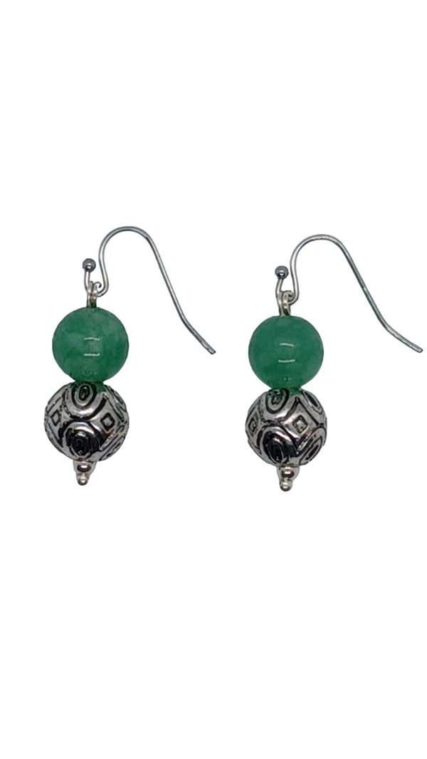 minimalist verde vibe earrings 3 d view